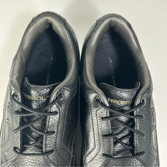 Nike Touring Premium Golf Black Leather Shoe 379221-091; Mens 9.5 Wide; Like New - Picture 11 of 16